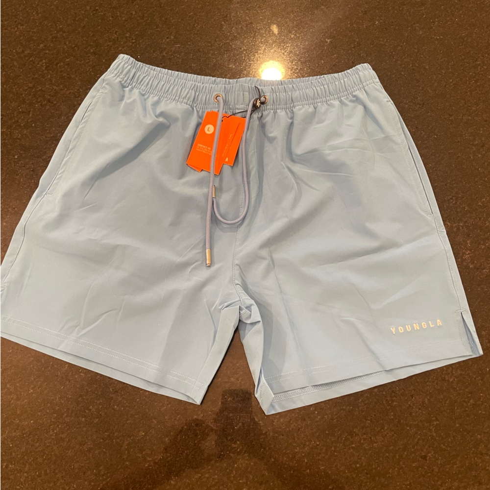Young LA men’s light blue swim shorts SIZE: large | NEVER USED |